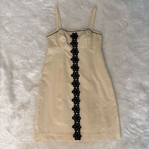 Vintage Lilly Pulitzer Ivory Shift Dress White Label Silk Blend